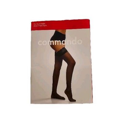 New In Packaging Commando Up All Night Sexy W/ Lace Thigh-high Black Size S/M